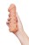 Телесная закрытая насадка с шариками Cock Sleeve 010 Size L - 17,6 см.