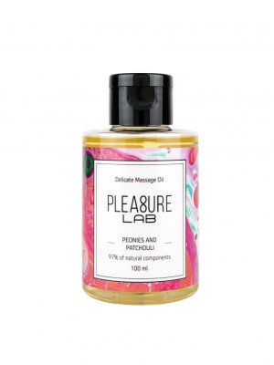 Массажное масло Pleasure Lab Delicate с ароматом пиона и пачули - 100 мл.