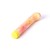 Желтый компактный вибратор из стекла Magic Cane - 12 см.