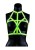 Портупея Bra Harness с неоновым эффектом - размер L-XL