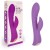 Фиолетовый вибромассажер-кролик 5  Silicone Ripple Passion - 19,1 см.