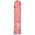 Розовая фаллическая насадка Vac-U-Lock 8  Crystal Jellies Dong - 20,3 см.