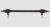 Черная распорка для ног Bound to You Faux Leather Spreader Bar - 50,8 см.