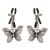 Зажимы на соски с бабочками Butterfly Nipple Clamps