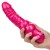 Розовый вибратор-реалистик с блестками Naughty Bits Lady Boner Bendable Personal Vibrator - 20 см.