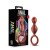 Коричневый анальный стимулятор Duo Loop Copper Anal Plug - 13,3 см.