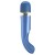 Синий wand-вибромассажер Colorful Massager - 24 см.