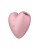 Розовый вибромассажер Cutie Heart с вакуум-волновой стимуляцией