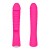 Ярко-розовый вибромассажер 5  Silicone Wild Passion - 19,1 см.