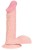 Телесный фаллоимитатор на присоске NATURAL SEDUCER 6 FLESH DONG - 15,2 см.