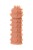 Насадка на фаллос с шипами и продолговатыми бугорками Extreme Sleeve 004 M-size - 14,7 см.