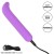 Фиолетовый мини-вибромассажер Liquid Silicone Mini G Vibe для стимуляции зоны G - 10,75 см.