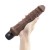Коричневый вибратор-реалистик 8  Girthy Realistic Vibrator - 24,5 см.