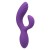 Фиолетовый вибромассажер-кролик Stella Liquid Silicone “C” Curve - 19 см.
