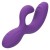 Фиолетовый вибромассажер-кролик Stella Liquid Silicone “C” Curve - 19 см.
