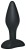 Чёрный анальный стимулятор Silicone Butt Plug Small - 9 см.