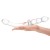 Изогнутый стеклянный фаллоимитатор 12’’ Girthy Ribbed G-Spot Glass Dildo With Handle Grip Double Ended - 30 см.