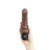 Коричневый вибратор-реалистик 6  Realistic Vibrator - 17 см.