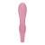 Розовый вибратор-кролик с расширением Air Pump Bunny 2 - 20,4 см.