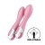 Розовый вибромассажер с функцией расширения Air Pump Vibrator 2 - 20,9 см.