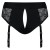 Черные трусики для насадок Diva Lingerie Harness - size L