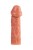Телесная насадка на фаллос с отверстием для мошонки Cock Sleeve 001 Size L - 17,6 см.