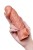 Телесная насадка на фаллос с отверстием для мошонки Cock Sleeve 001 Size L - 17,6 см.