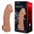 Телесная насадка на фаллос с отверстием для мошонки Cock Sleeve 002 Size M - 15,6 см.