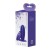 Фиолетовый анальный вибростимулятор Remote Control Vibrating Plug Youth - 11 см.