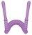 Фиолетовый гибкий фаллоимитатор Intimate Spreader для G-стимуляции