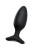Черная анальная втулка LOVENSE Hush 2 (M) - 13,5 см.