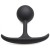 Черная анальная пробка с утяжелением Premium Silicone 3.9  Weighted Round Plug - 9,9 см.