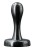 Черная анальная пробка Bowler Plug SM - 8,4 см.