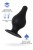 Черная анальная втулка Spade XS - 6,5 см.