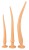 Набор из 3 телесных удлиненных анальных пробок Super Long Flexible Butt Plug Set