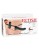 Черный страпон с вагинальной пробкой Deluxe Vibrating Penetrix Strap-On - 19 см.