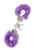 Фиолетовые меховые наручники METAL HANDCUFF WITH PLUSH LAVENDER
