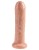Телесный необрезанный фаллоимитатор на присоске 7  Uncut Cock - 19,1 см.