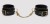 Черные оковы на ноги Bound to You Faux Leather Ankle Cuffs