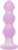 Сиреневая анальная пробка-ёлочка Beaded Probe - 10,7 см.