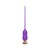 Фиолетовый тонкий стимулятор Nipple Vibrator - 23 см.