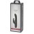 Черный вибратор с клиторальным отростком Greedy Girl Slimline Rabbit Vibrator - 22,8 см.