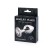 Анальная пробка SILVER PLUG MEDIUM с прозрачным кристаллом - 8,2 см.