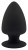 Черная анальная втулка Premium Silicone Plug S - 9 см.