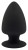 Черная анальная втулка Premium Silicone Plug M - 11 см.