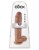 Фаллоимитатор-мулат на присоске 11  Cock with Balls - 28 см.