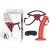Красный поясной фаллоимитатор Red Heart Strap on Harness   5in Dildo Set - 12,25 см.