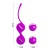 Лиловые вагинальные шарики на сцепке Kegel Tighten Up I