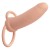 Телесная вибронасадка для двойного проникновения Rechargeable Thick Dual Penetrator - 14 см.