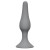 Светло-серая анальная пробка Slim Anal Plug Large - 12,5 см.